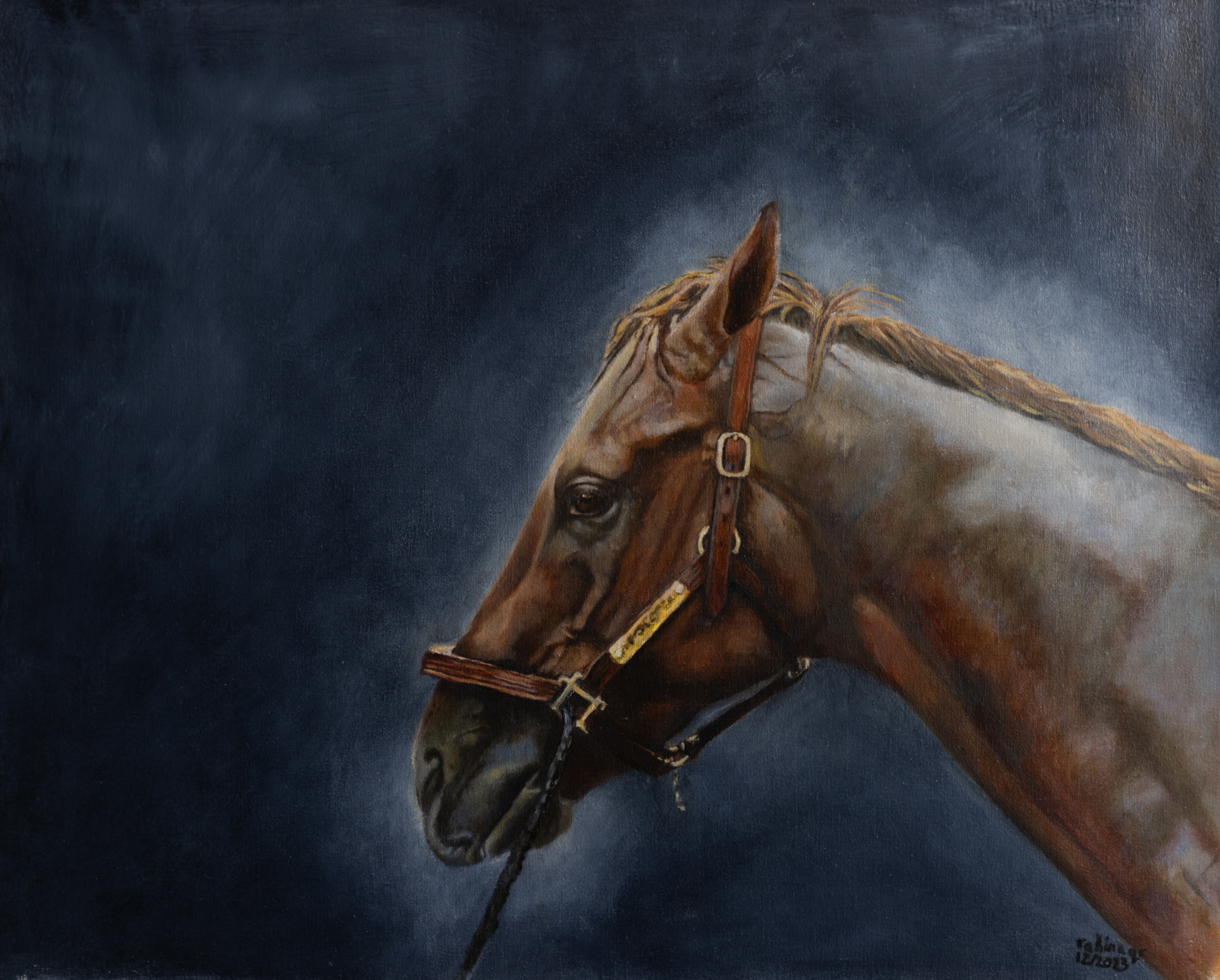 After the race   Oils on oil primed linen canvas   43x53 cm  FOR SALE