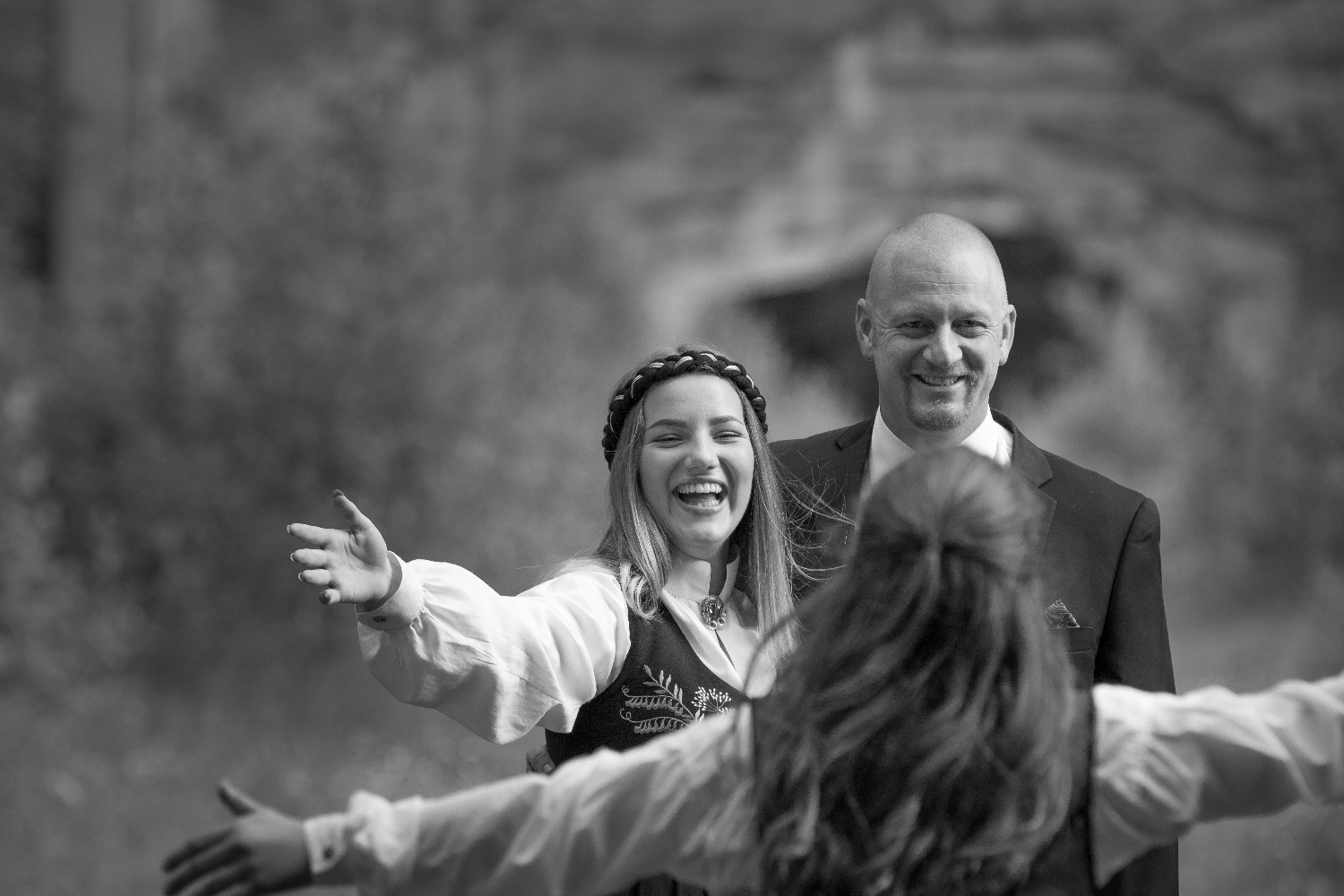 familie og konfirmasjonsfoto